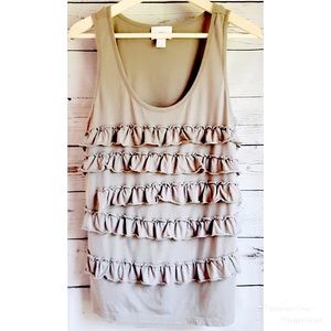 Ann Taylor LOFT Ruffle Tank Top
